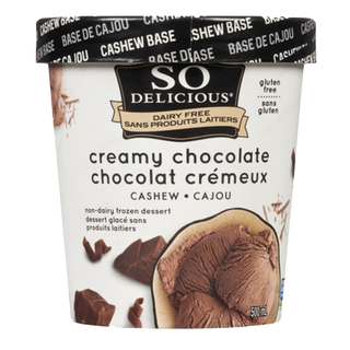 So Delicious Frozen Dessert Cashew Milk Creamy Chocolate 500mL