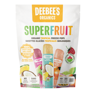 DeeBee's Tea Pops Organics Superfruit Freezie Tropical 10x40mL
