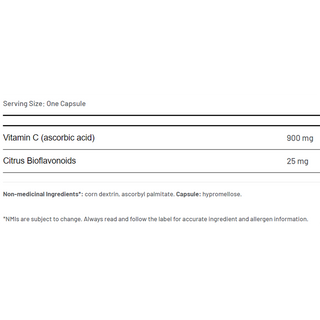 AOR C + Bioflavonoids 925mg 200 Capsules