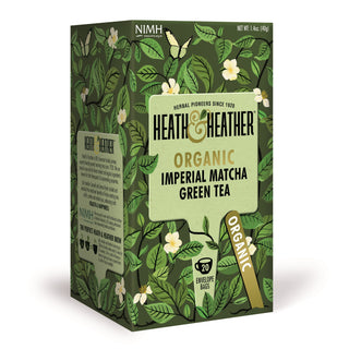 Heath & Heather Organic Green Tea Imperial Matcha 20 Tea bags