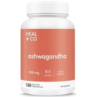 HEAL+CO Ashwagandha 500mg 5:1 120 Veggie Caps