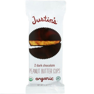 Justin's Organic Peanut Butter Cups Dark Chocolate 40g