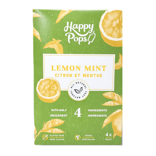 Happy Pops Ice Pops Lemon Mint 4x66mL