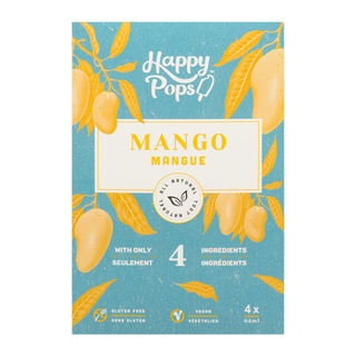 Happy Pops Ice Pops Mango 4x66mL