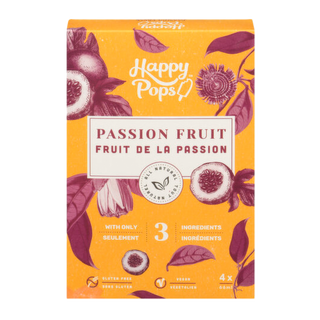 Happy Pops Ice Pops Passion Fruit 4x66mL