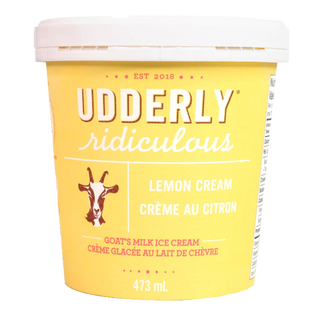Udderly Ridiculous Goat's Milk Ice Cream Lemon Cream 473mL