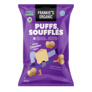 Frankie's Organic Puffs White Cheddar 120g
