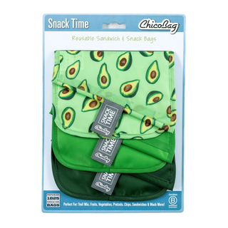 Chicobag Snacktime Avocado 3 Packs