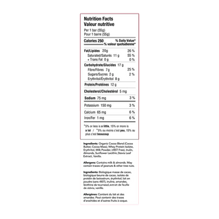 ZoRaw Milk Chocolate Bar With Protein Almonds 52g