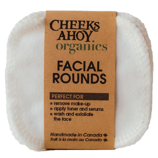Cheeks Ahoy Organic Facial Rounds 12 Packs
