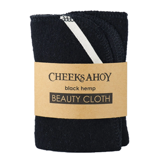 Cheeks Ahoy Black Hemp Beauty Cloth