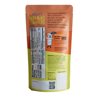Fillo's Walking Tamales Corn Bar Bean Salsa Habanero 113g