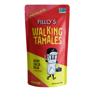 Fillo's Walking Tamales Corn Bar Bean Salsa Roja 113g