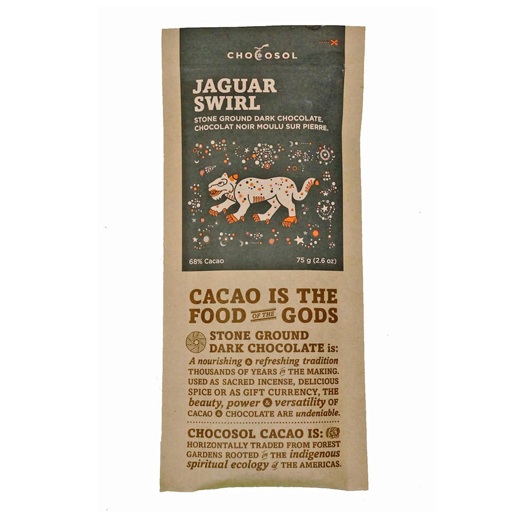 Chocosol Jaguar Edition Dark Chocolate Bar Jaguar Swirl 68% 75g ...