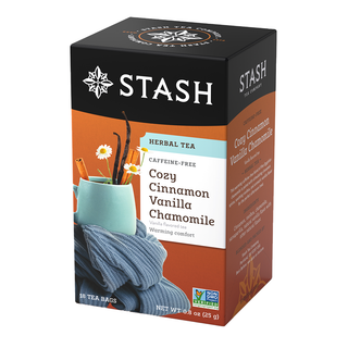 Stash Herbal Tea Cozy Cinnamon Vanilla Chamomile 18 Tea Bags