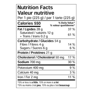 Yorkshire Valley Farms Organic Chicken Pot Pie 225g