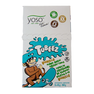 Yoso Tubeez Plant Based Yogurt Tubes Vanilla 360g