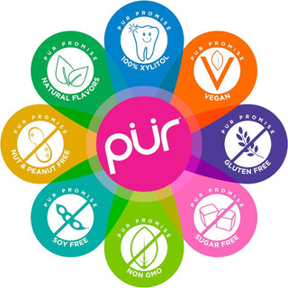 Pur Gum Jumbo Strawberry Orange Banana 81g