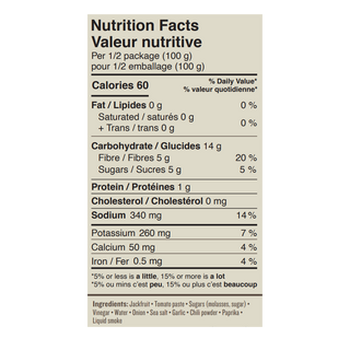 Upton's Naturals Meat Alternatives Jackfruit Bar-B-Que 200g