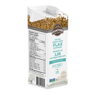 Manitoba Milling Milled Whole Seed Flax Beverage Unsweetened  Vanilla 1L