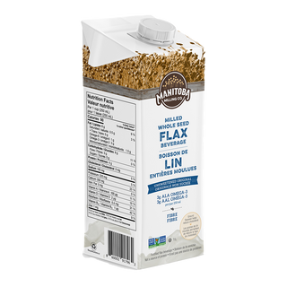 Manitoba Milling Milled Whole Seed Flax Beverage Unsweetened Original 1L
