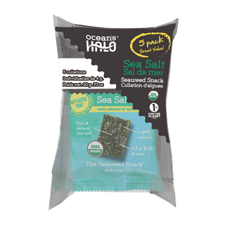 Ocean's Halo Organic The Seaweed Snack Sea Salt 20g