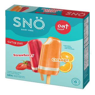 SNO Ice Cream Bar Strawberry & Orange 6x60mL