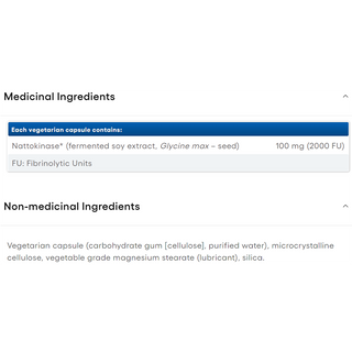 Natural Factors Nattokinase 100mg 60 Veggie Caps