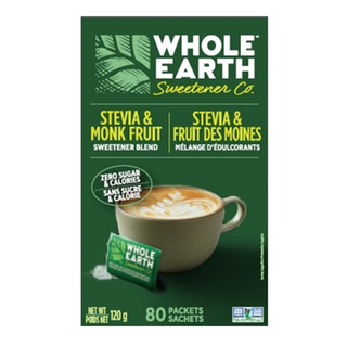 Whole Earth Stevia & Monk Fruit Sweetener Blend 80 Packs