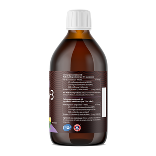 AquaOmega Omega-3 High DHA Lemon 450mL