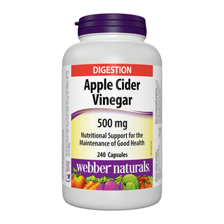 Webber Naturals Apple Cider Vinegar 500mg 240 Capsules
