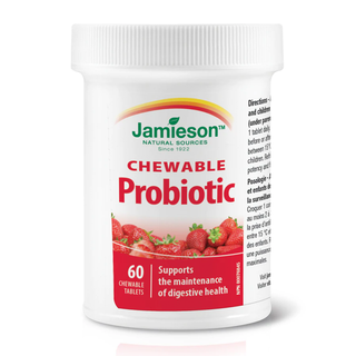 Jamieson Probiotic Strawberry 60 Chewable Tablets