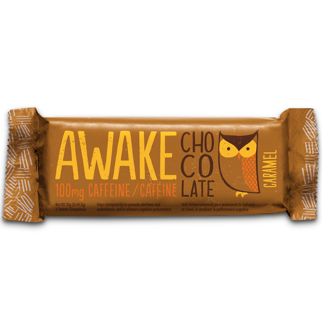Awake Chocolate Bar Caramel 33g – Likecanada