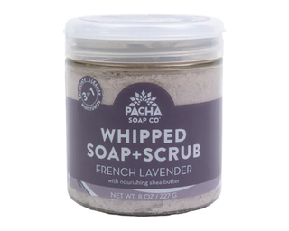 Pacha Soap Co Whipped Soap + Scrub French Lavender 227g