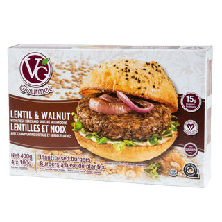 VG Gourmet Plant-Based Burgers Lentil & Walnut 400g