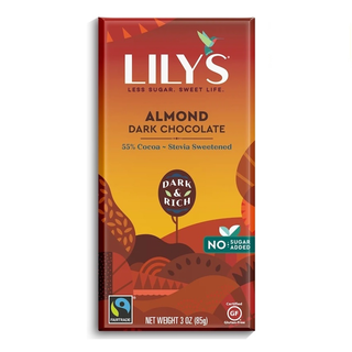Lily's Sweets Chocolate Bar Dark Almond 85g