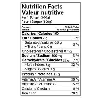 VG Gourmet Plant-Based Burgers Lentil & Walnut 400g