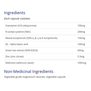 CanPrev Antioxidant Network 60 Veggie Caps