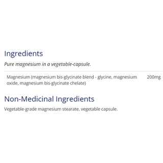 CanPrev Magnesium Bis-Glycinate 200 Gentle 120 Veggie Caps