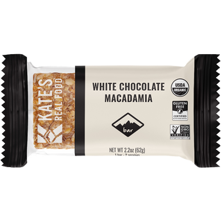 Kate's Real Food Organic Energy Bar White Chocolate Macadamia 62g