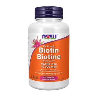 NOW Biotin 10,000mcg 120 Veggie Caps