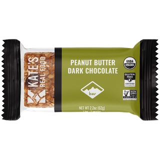 Kate's Real Food Organic Energy Bar Peanut Butter Dark Chocolate 62g