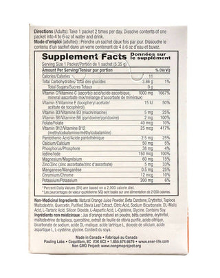 Ener-Life Vitamin C 1000mg Orange Sugar Free 30 Packs