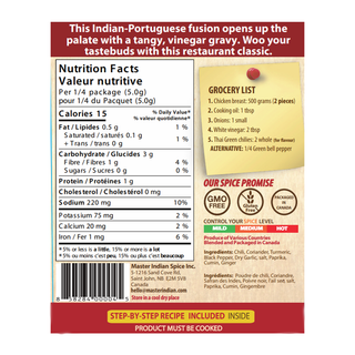 Master Indian Spice Spice Kit Vindaloo Curry 20g