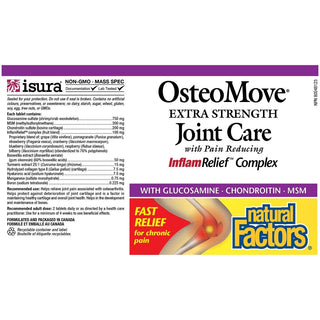 Natural Factors Osteo Move Joint Care Extra Strength 60 Tablets