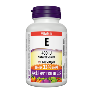 Webber Naturals Vitamin E 400 IU 90+30 Softgel